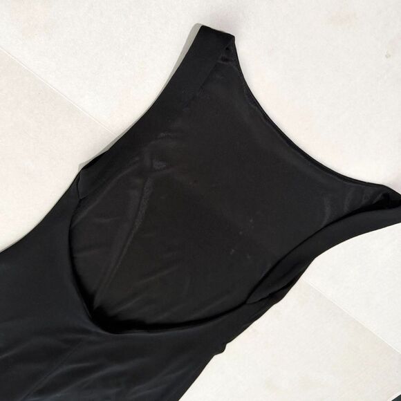 VTG 90s Laundry by Shelli Segal Backless Long Black Maxi Dress Gown, 6 Stretchy - Picture 4 of 7
